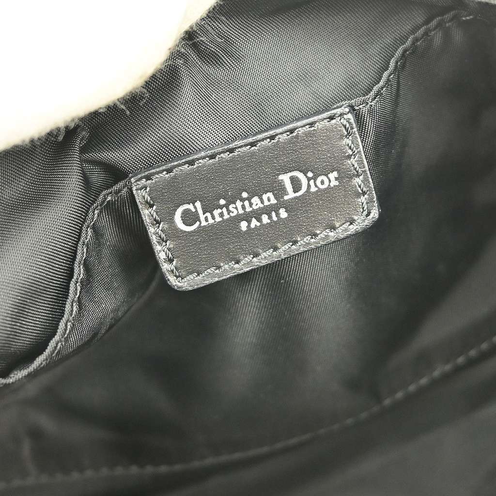 Christian Dior Vintage Trotter Handbag Black Canvas Good condition - Model View