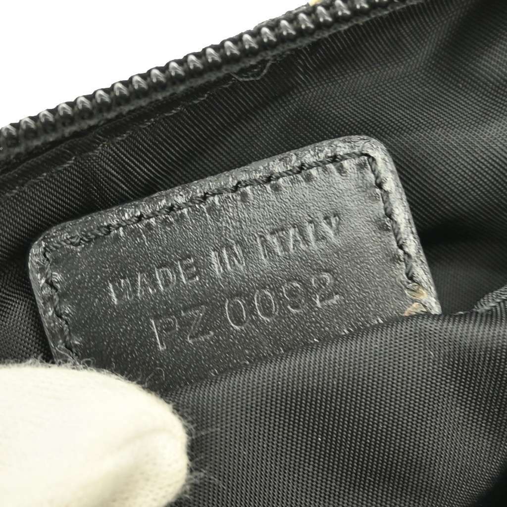 Christian Dior Vintage Trotter Handbag Black Canvas Good condition - Box View