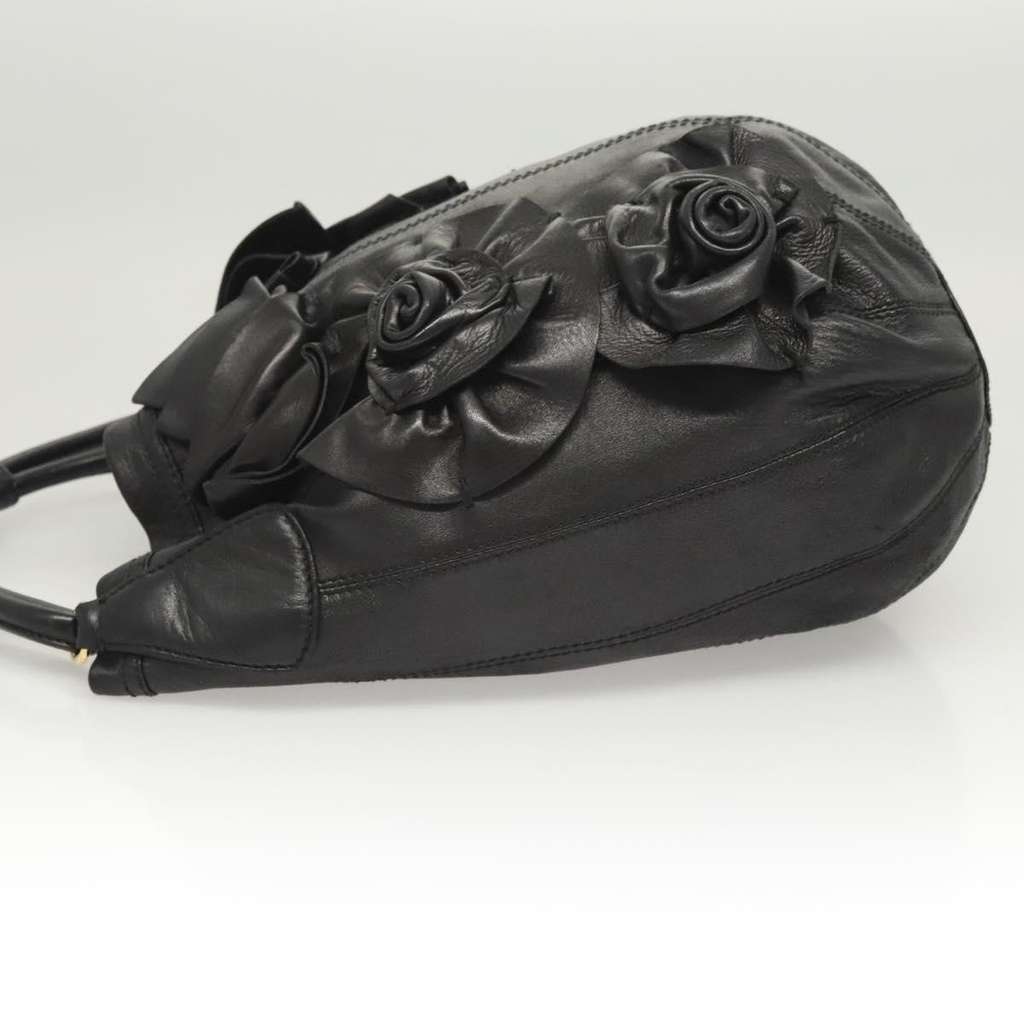 Valentino Garavani Signature Classic Rose Tote bag Black Leather Good condition - Model View