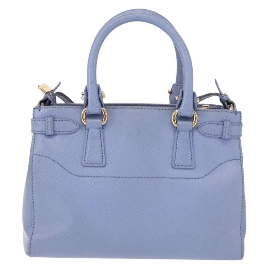 Salvatore Ferragamo Gancini Tote Blue Leather Good condition - Back View
