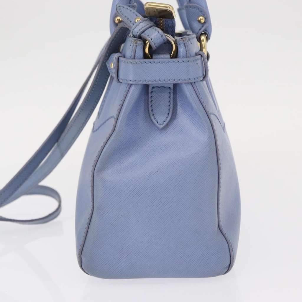 Salvatore Ferragamo Gancini Tote Blue Leather Good condition - Inside View
