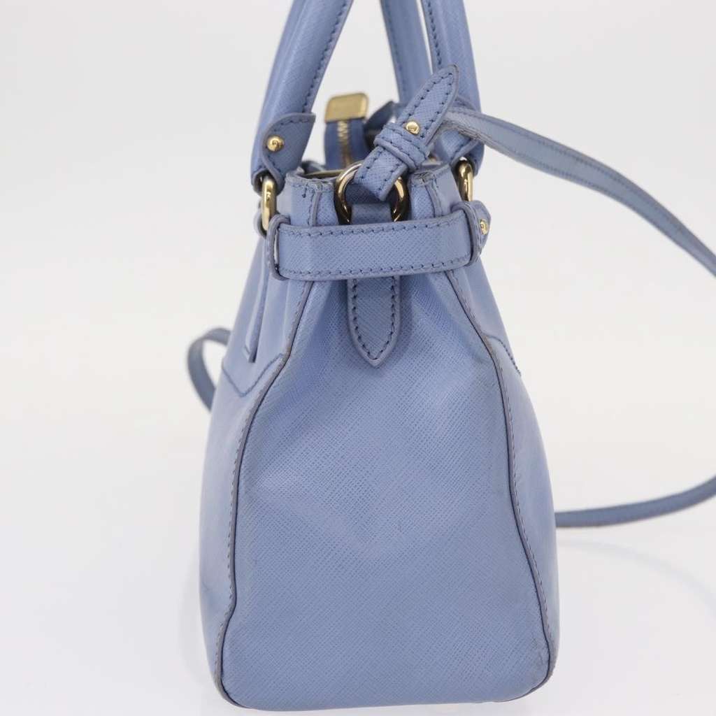 Salvatore Ferragamo Gancini Tote Blue Leather Good condition - Model View
