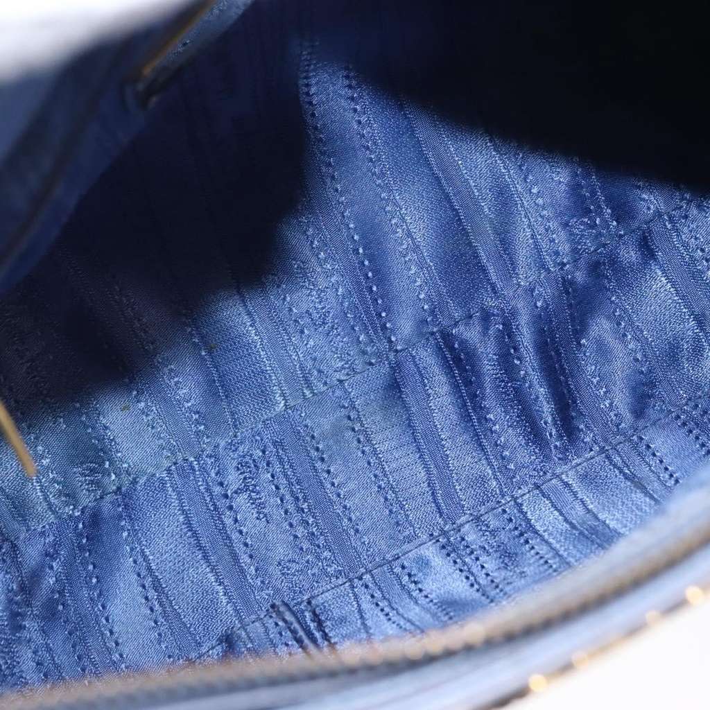 Salvatore Ferragamo Gancini Tote Blue Leather Good condition - Box View