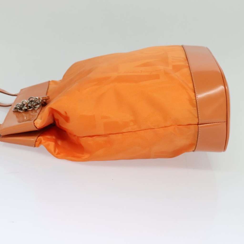 Salvatore Ferragamo Vintage Shoulder Bag Orange Good condition - Inside View