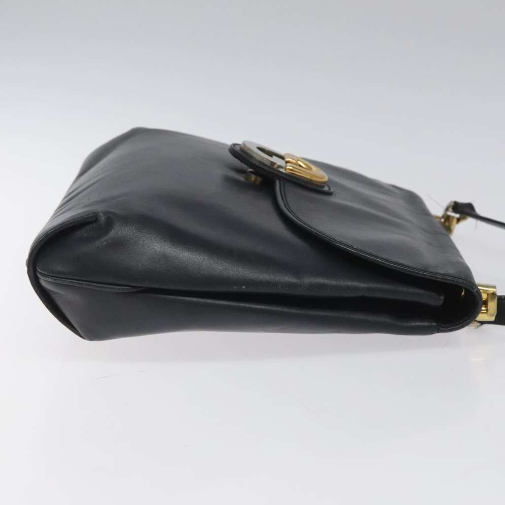 Gucci Vintage Shoulder Bag Navy Leather Good condition - Inside View