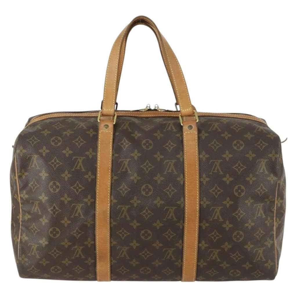 Louis Vuitton Sac Souple Handbag Brown Canvas Fair condition - Back View