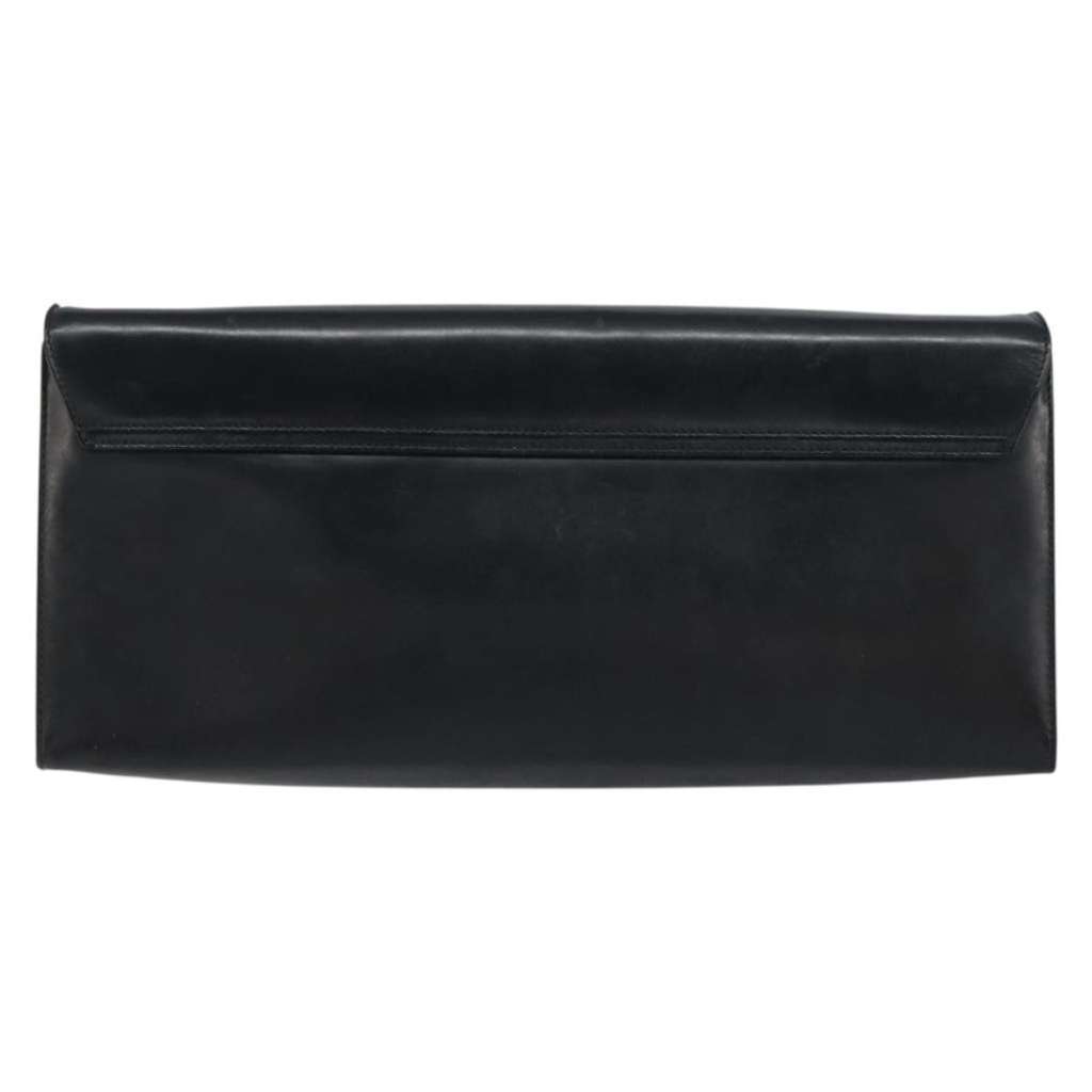 Salvatore Ferragamo Gancini Chain Shoulder bag Black Leather Good condition - Back View