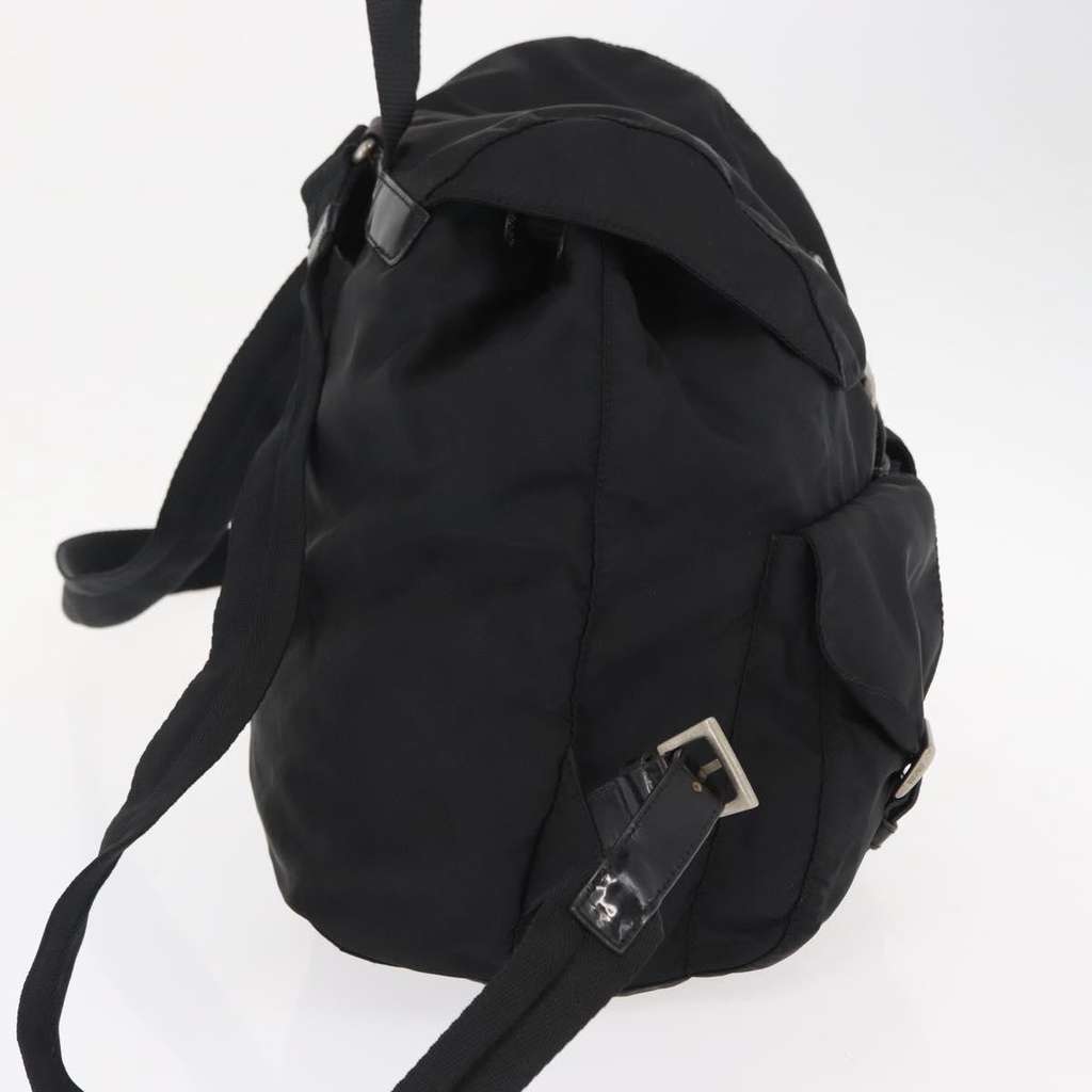 Prada Double Front Pocket Backpack Black Good condition - Model View