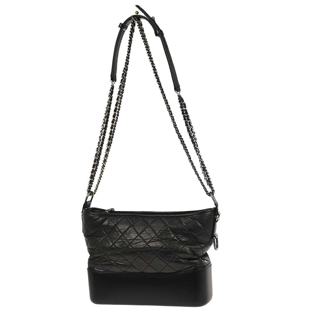 Chanel Gabrielle Hobo Black Leather Good condition - Back View