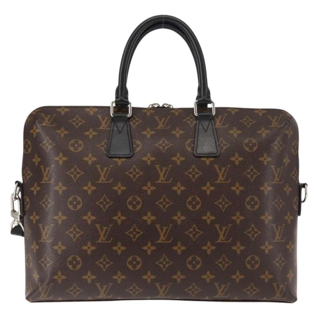 Louis Vuitton Porte-Documents Jour Bag Brown Canvas Good condition - Back View