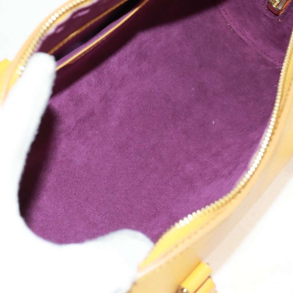 Louis Vuitton Soufflot Handbag Yellow Leather Good condition - Box View