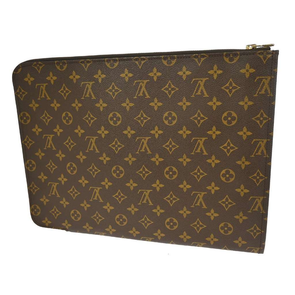 Louis Vuitton Poche Documents Brown Canvas Good condition - Back View