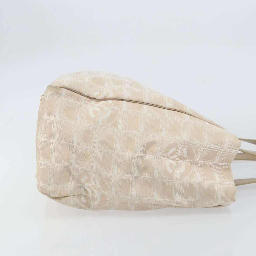 Chanel Front Zip Travel Line Tote Beige Fair condition - Inside View