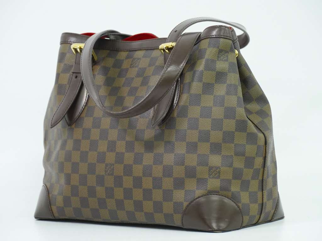 Louis Vuitton Hampstead Handbag Brown Canvas Good condition - Back View