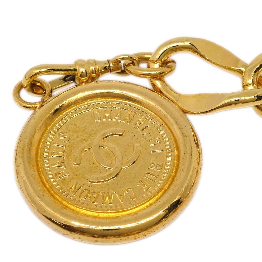 Chanel Vintage Medallion Chain Belt Gold Good condition - Back View
