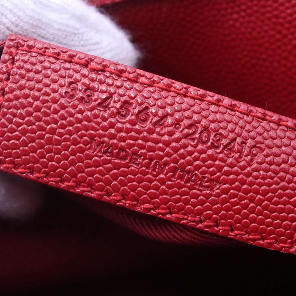 Saint Laurent Museum Tote Red Leather Good condition - Box View