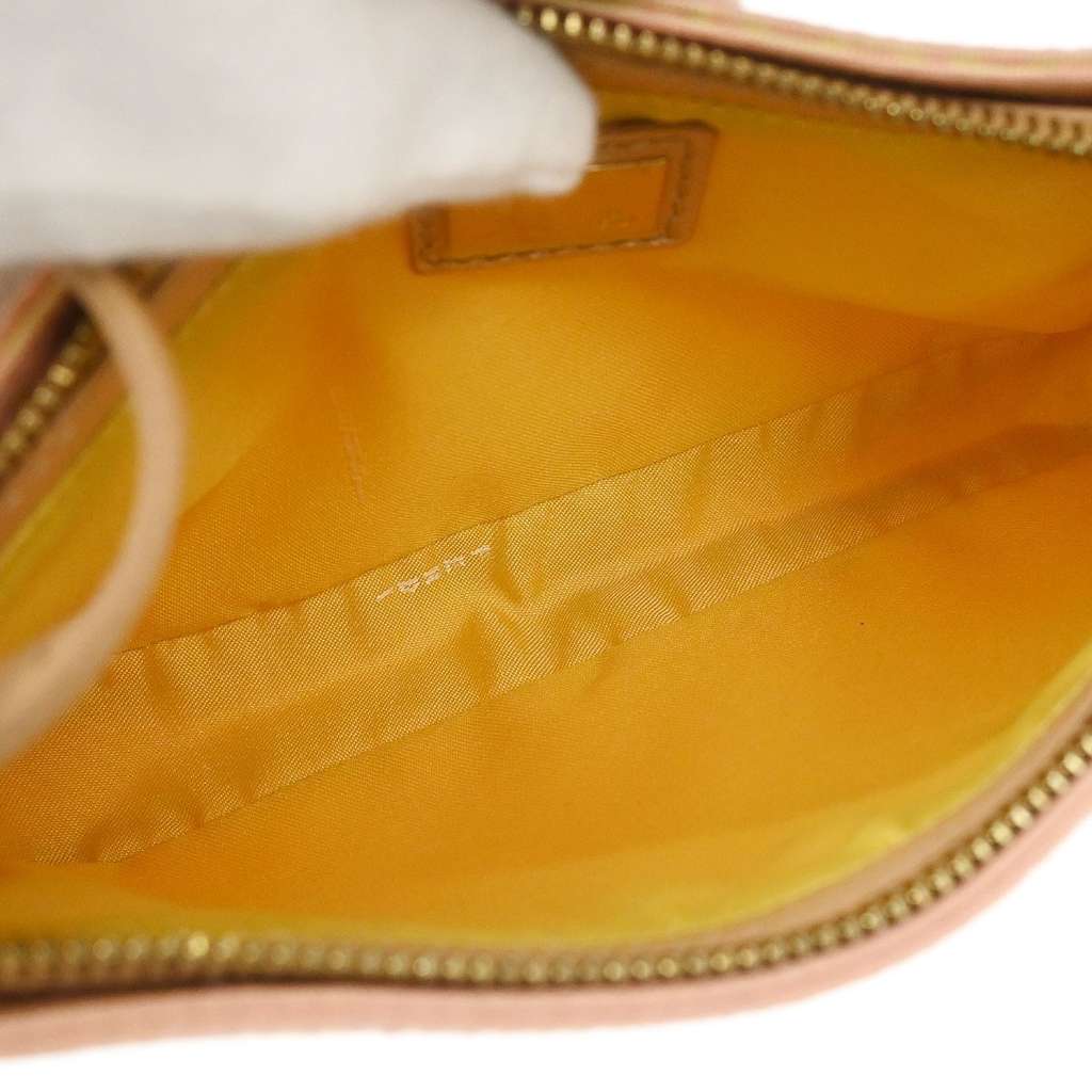 Fendi Pochette Shoulder Bag Pink Canvas Good condition - Inside View