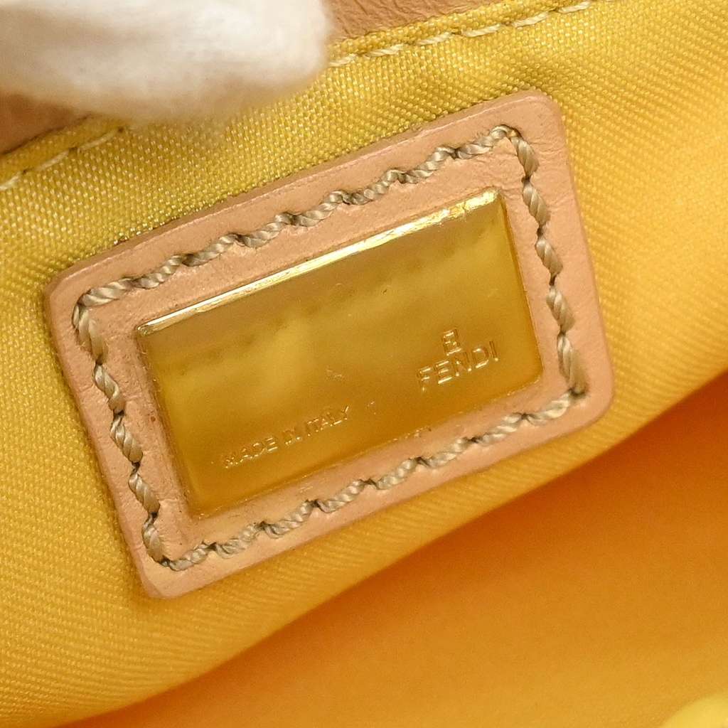 Fendi Pochette Shoulder Bag Pink Canvas Good condition - Model View