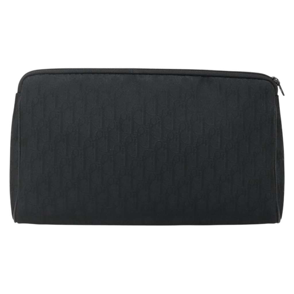 Christian Dior Trotter pouch Black Canvas Good condition - Back View