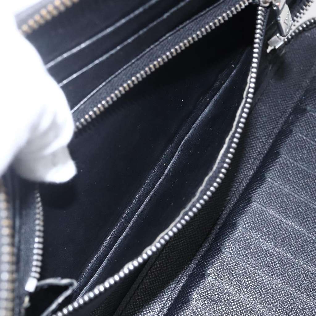 Louis Vuitton Organizer de Voyage Travel Wallet Black Leather Fair condition - Box View