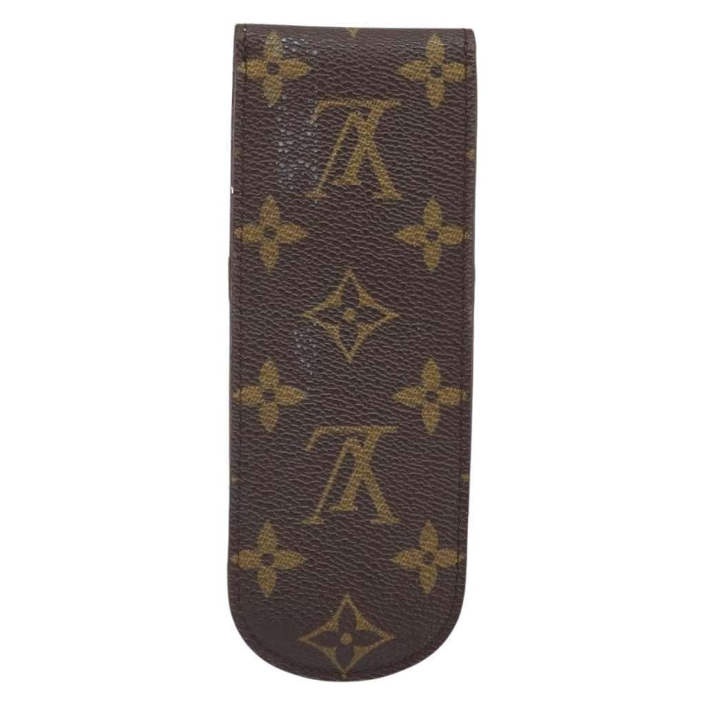 Louis Vuitton Etui à stylo Brown Canvas Good condition - Back View