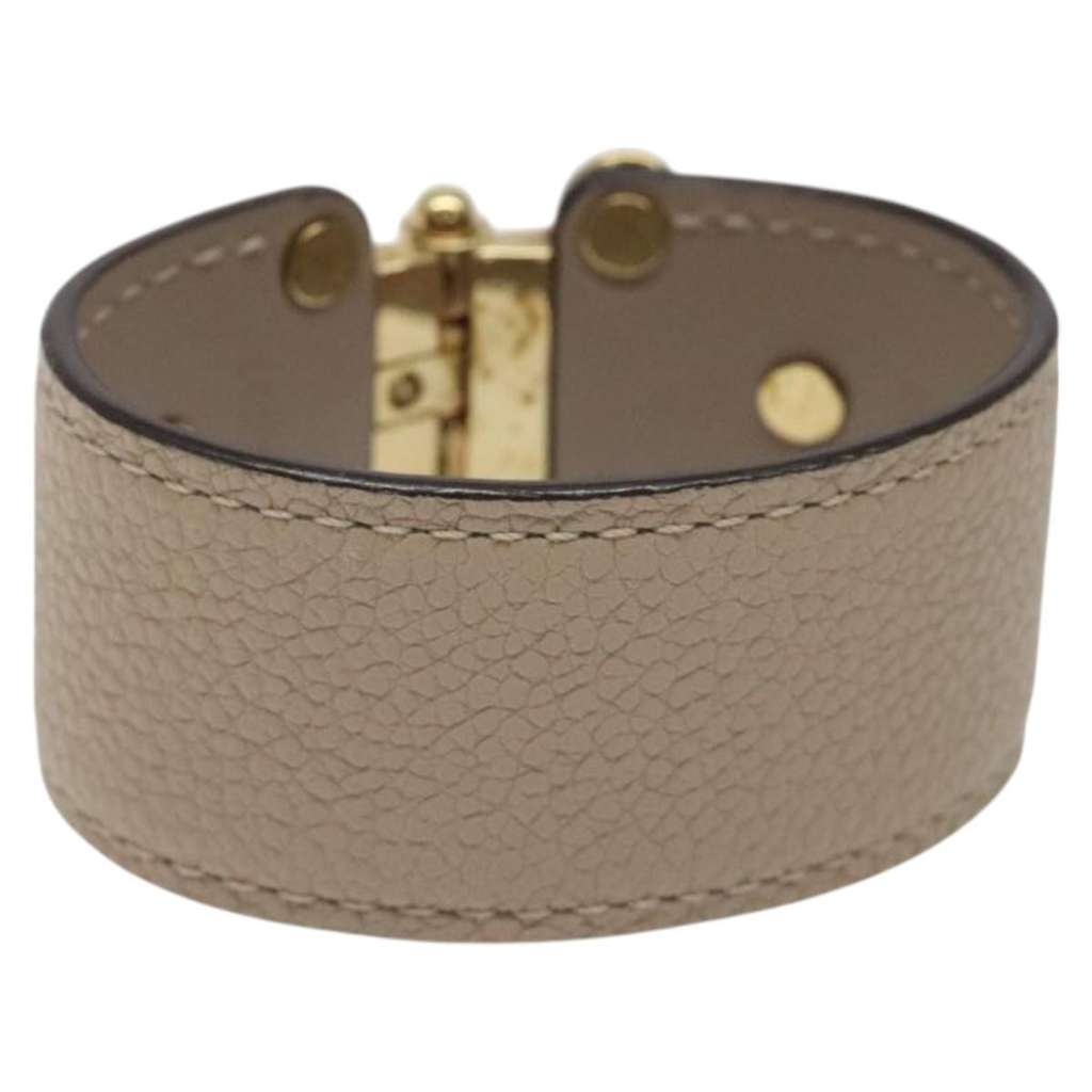 Louis Vuitton Save It Bracelet Beige Leather Good condition - Back View