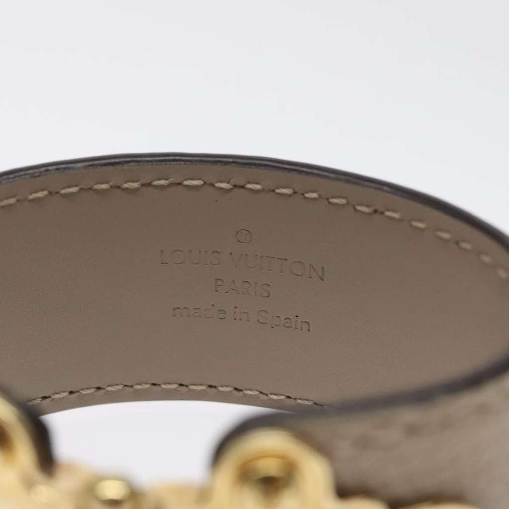Louis Vuitton Save It Bracelet Beige Leather Good condition - Box View