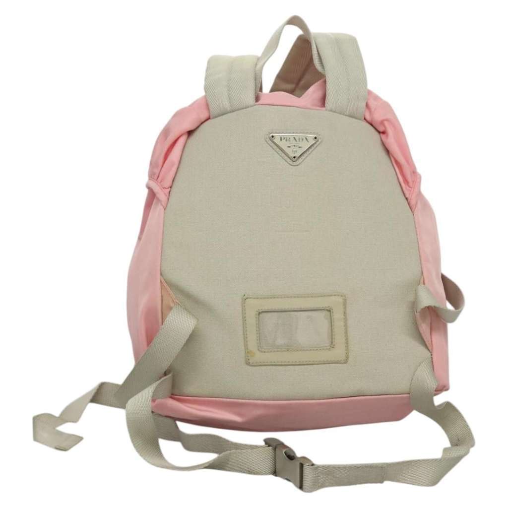 Prada Single Buckle Pocket Backpack Pink Good condition - Back View