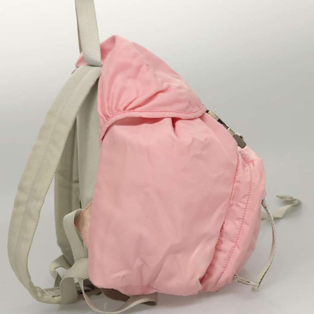 Prada Single Buckle Pocket Backpack Pink Good condition - Model View