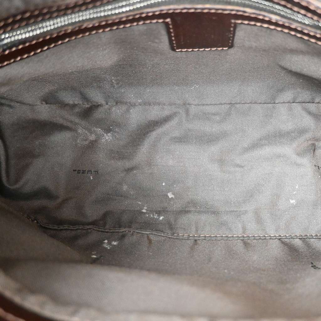 Fendi Vintage Pocket Shoulder Bag Brown Canvas Good condition - Box View