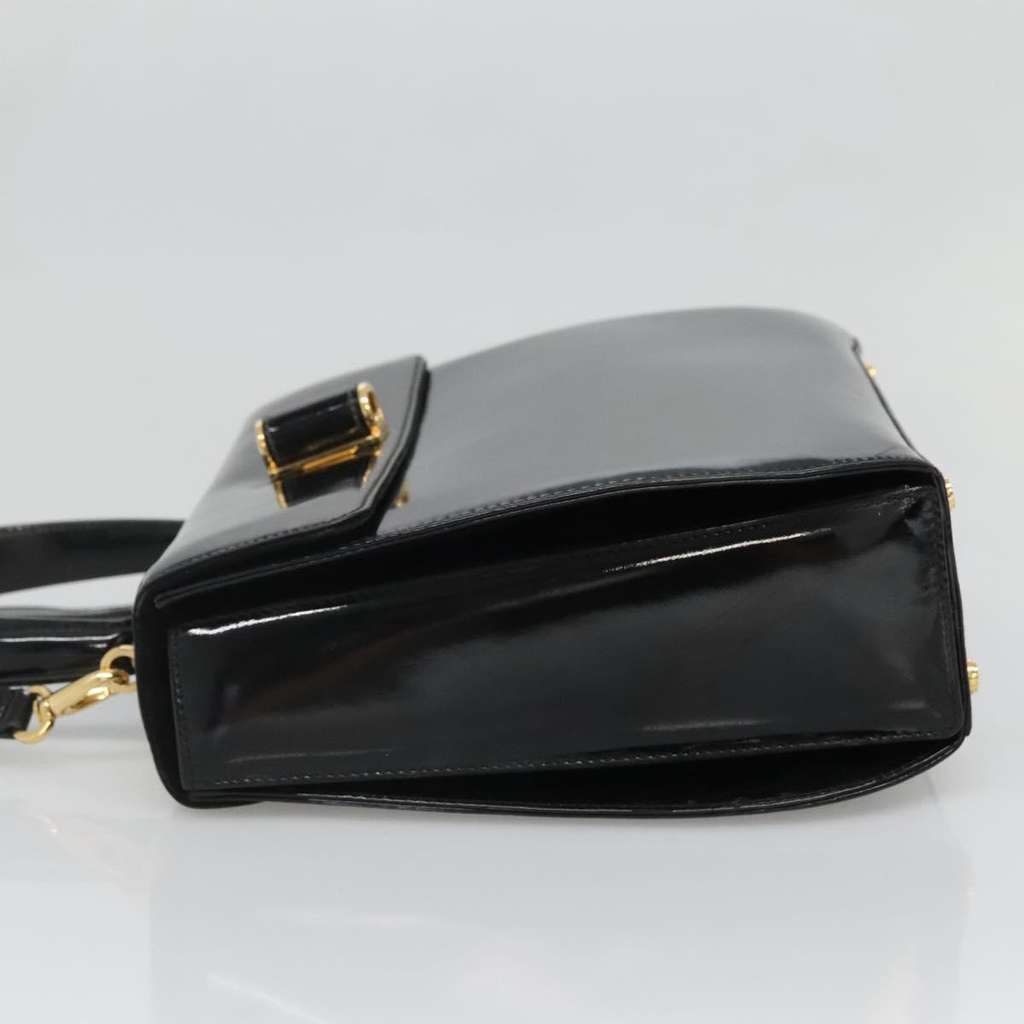 Salvatore Ferragamo Gancini handbag Black Good condition - Inside View