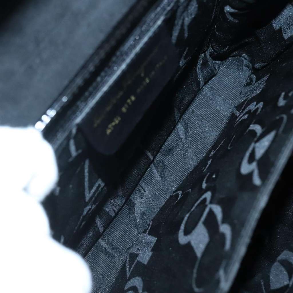 Salvatore Ferragamo Gancini handbag Black Good condition - Box View