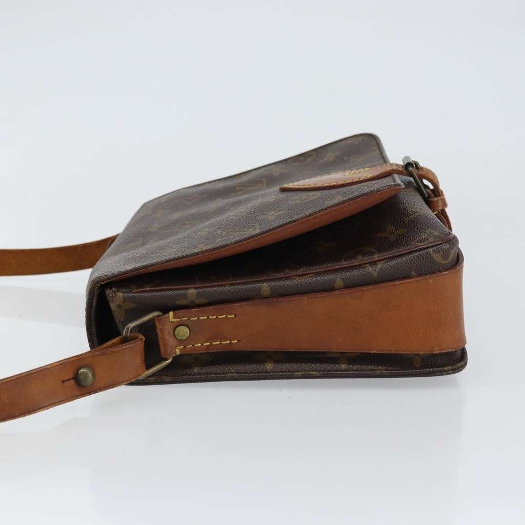 Louis Vuitton Cartouchiere Handbag Brown Canvas Fair condition - Model View