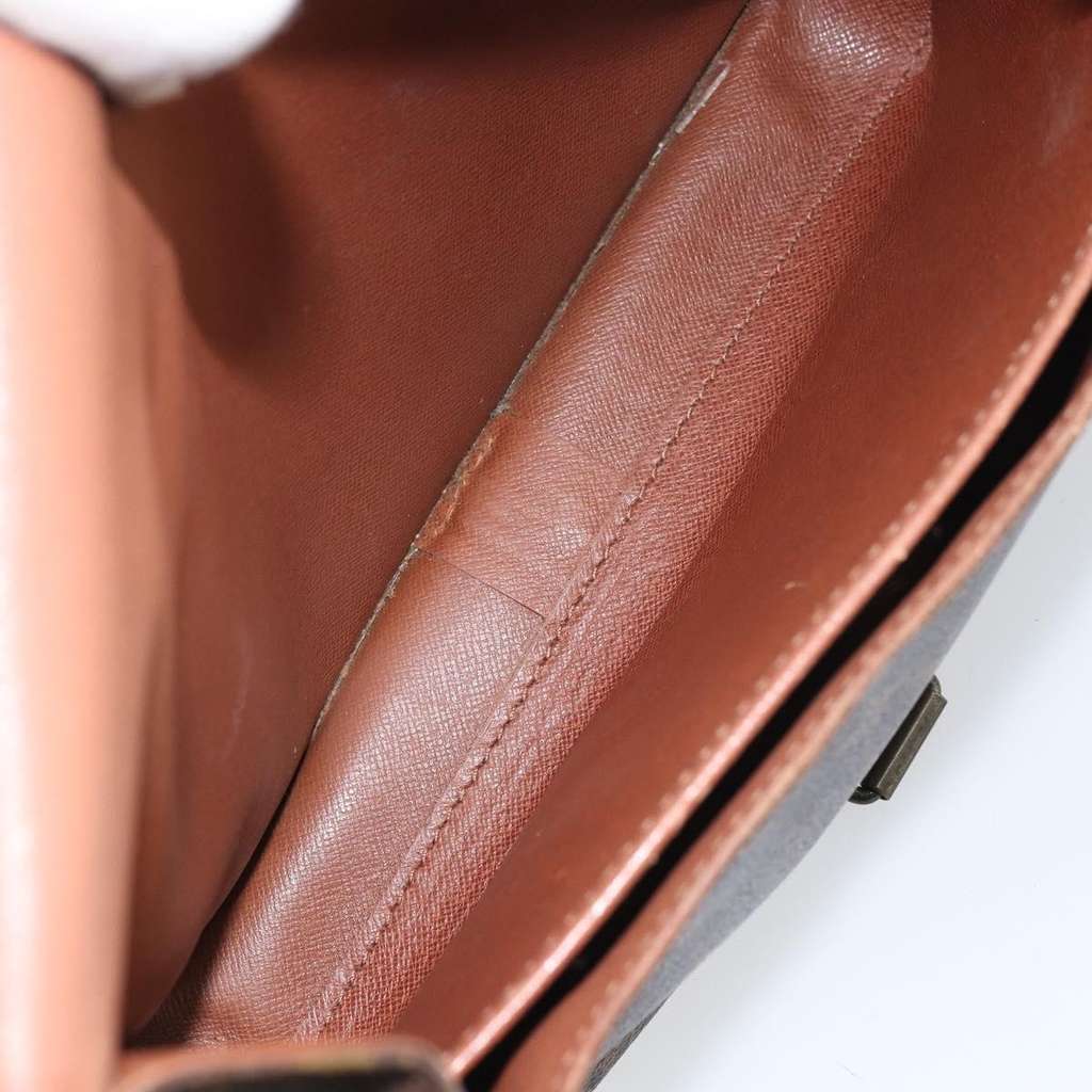 Louis Vuitton Cartouchiere Handbag Brown Canvas Fair condition - Box View