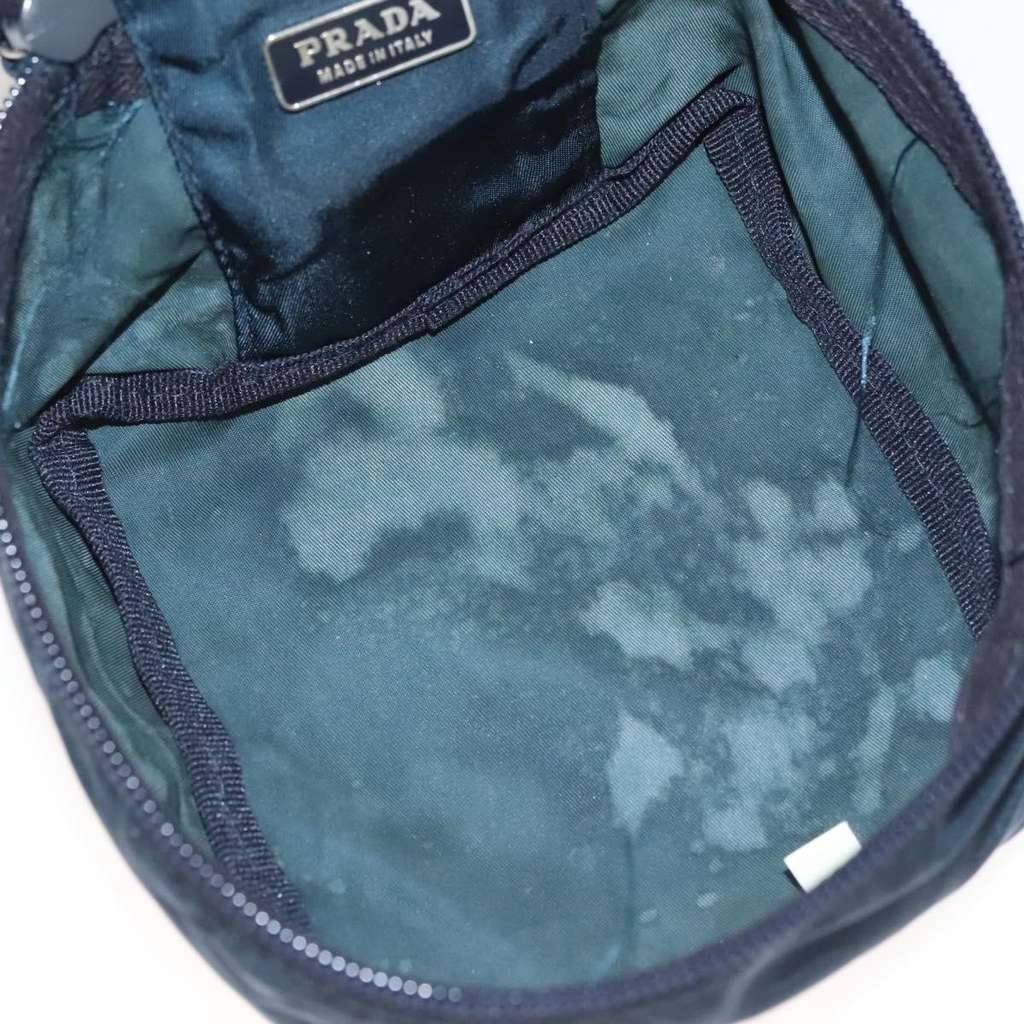 Prada Zip Around Toiletry Bag Navy Good condition - Box View