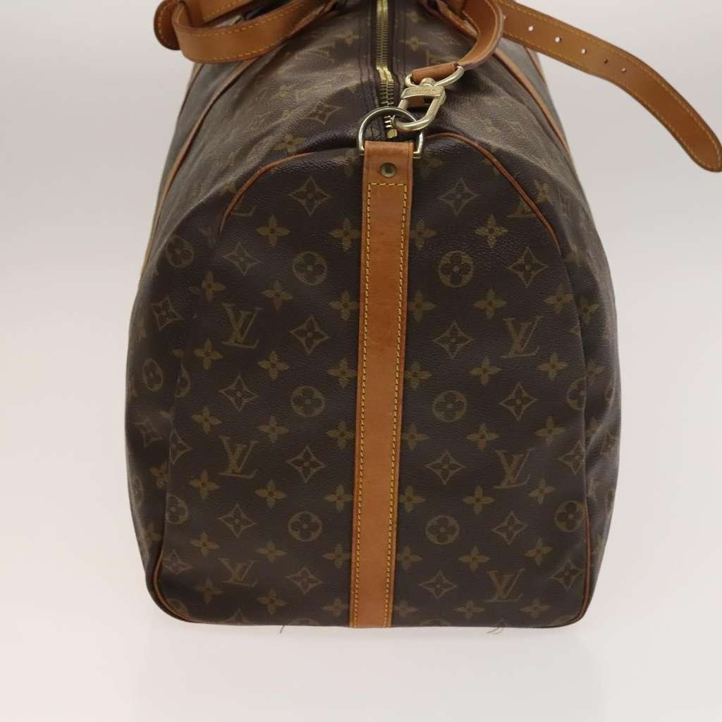Louis Vuitton Keepall Bandouliere Bag Brown Canvas Good condition - Inside View