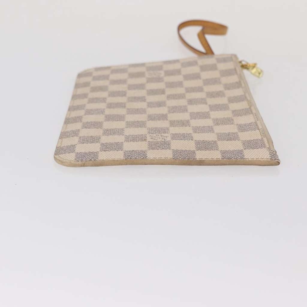 Louis Vuitton Neverfull Pochette White Canvas Good condition - Inside View