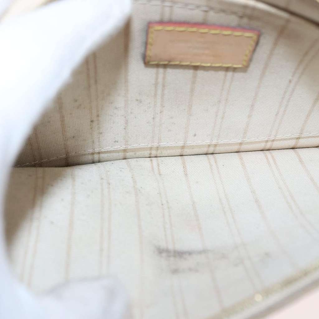 Louis Vuitton Neverfull Pochette White Canvas Good condition - Box View