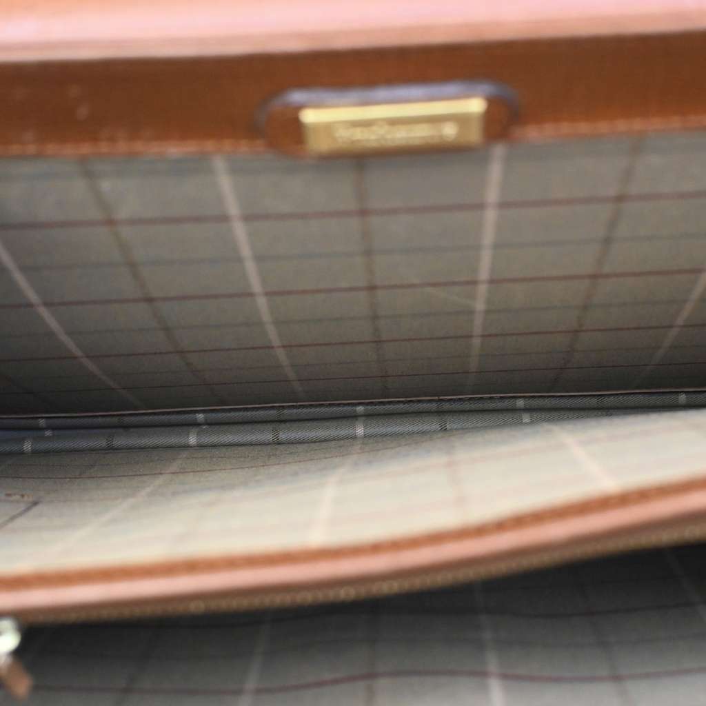 Burberry DK88 Briefcase Bag Brown Leather Good condition - Box View