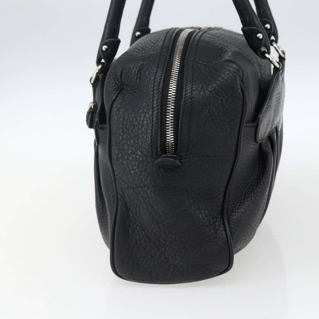 Salvatore Ferragamo Gancini Buckle Shoulder Bag Black Leather Good condition - Model View