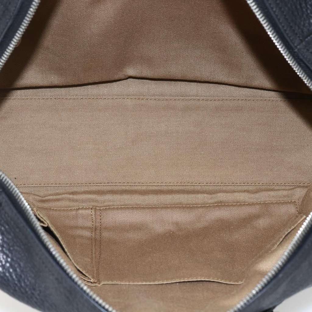 Salvatore Ferragamo Gancini Buckle Shoulder Bag Black Leather Good condition - Box View