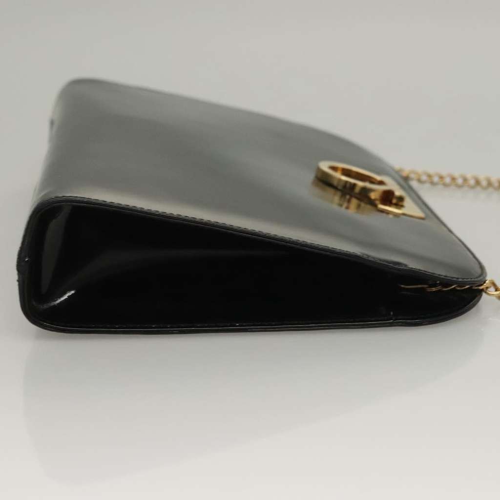 Salvatore Ferragamo Gancini Shoulder Bag Black Good condition - Inside View