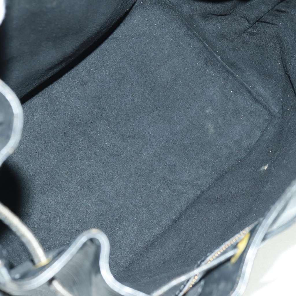 Louis Vuitton Petit Noe Handbag Black Leather Good condition - Box View