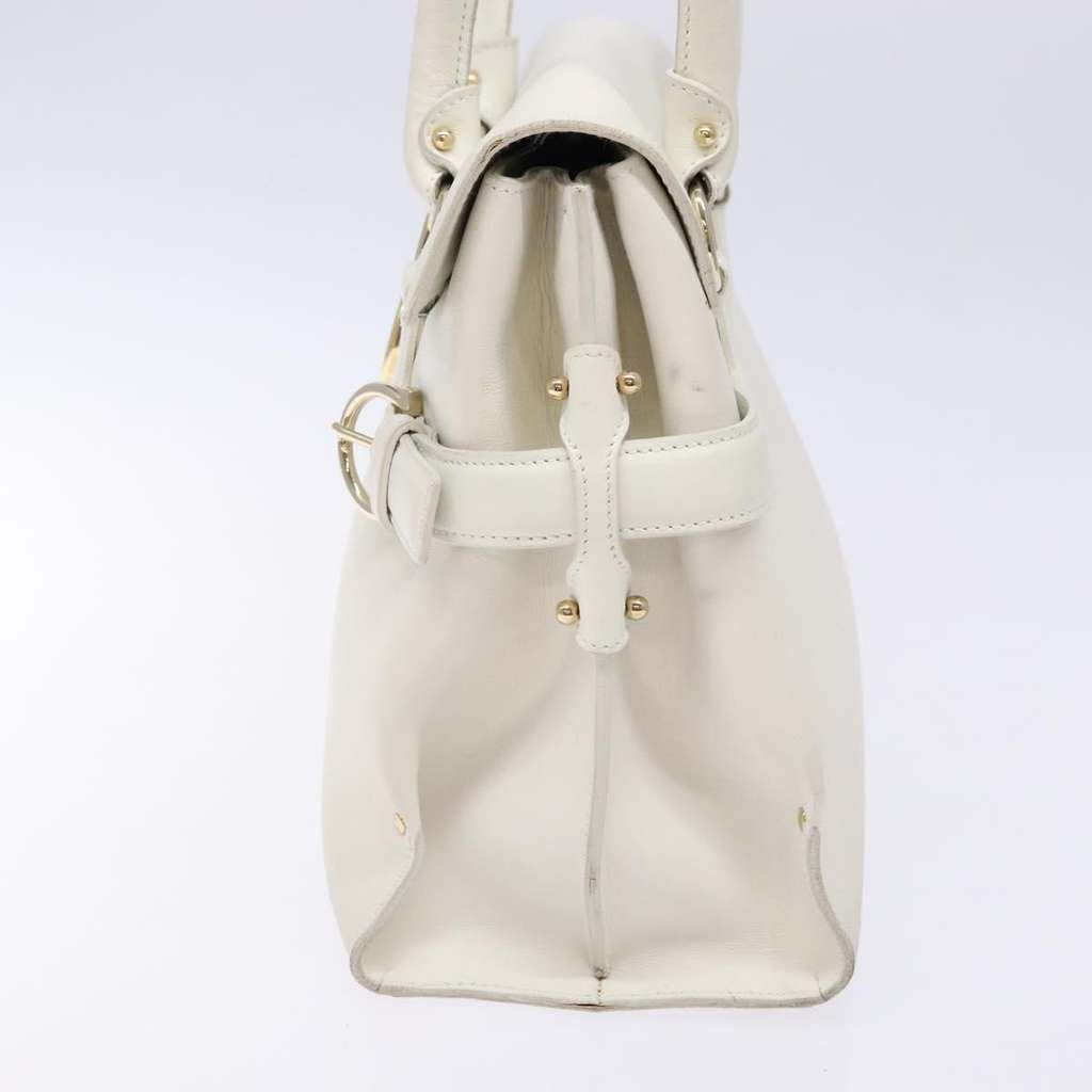 Salvatore Ferragamo Virna Satchel White Leather Good condition - Inside View