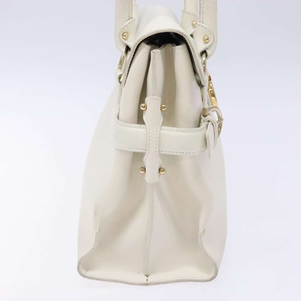 Salvatore Ferragamo Virna Satchel White Leather Good condition - Model View