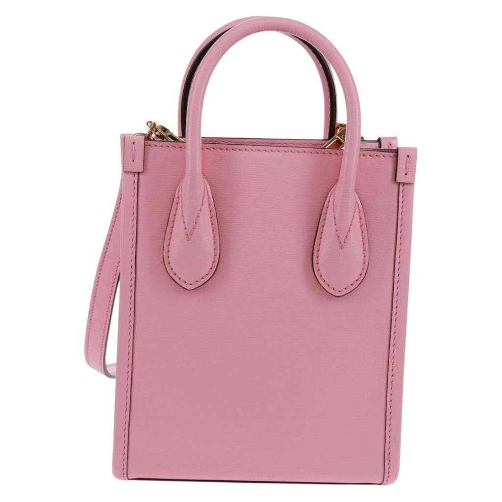 Gucci Vertical Tote Pink Leather Good condition - Back View