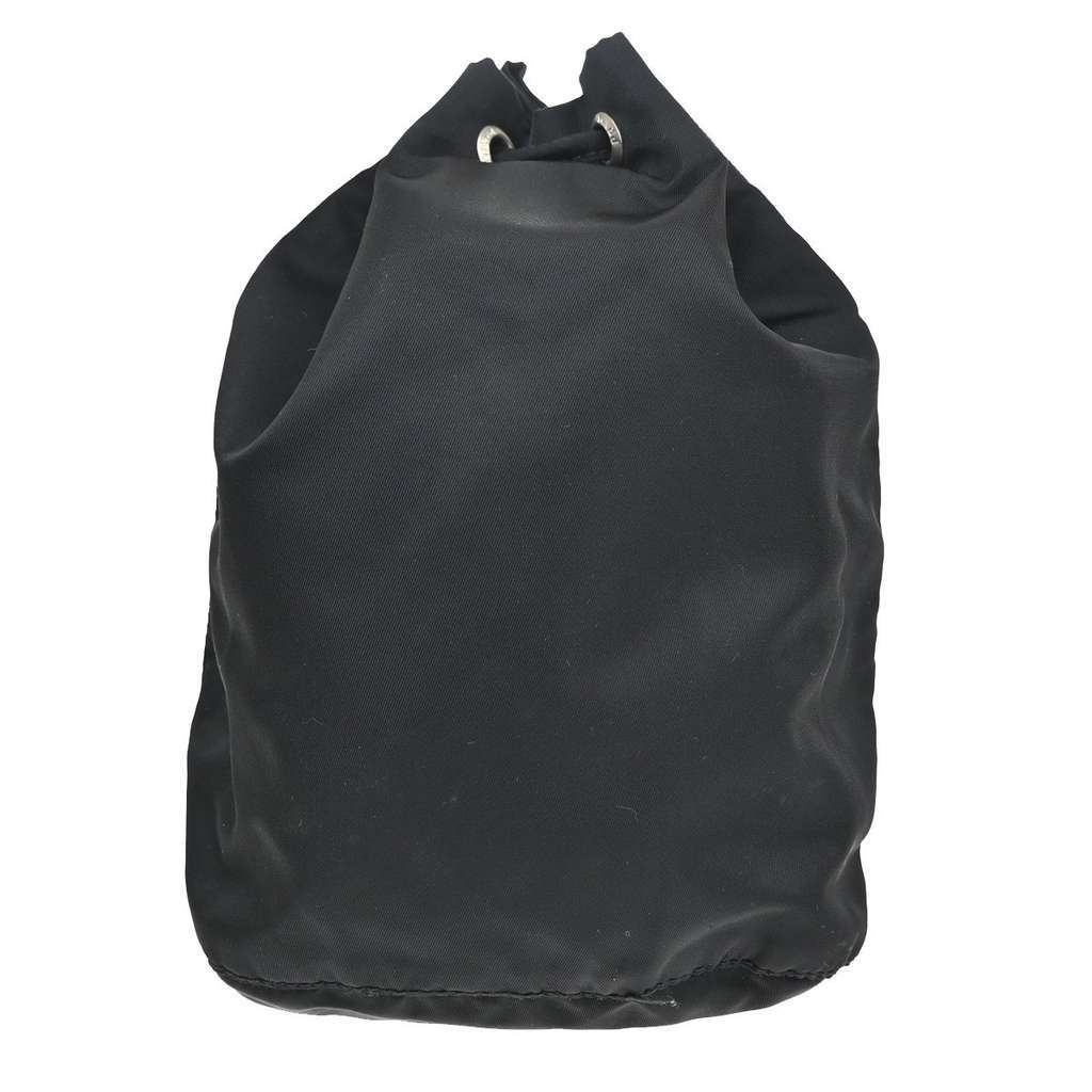 Prada Drawstring Wristlet Bucket Bag Black Good condition - Back View