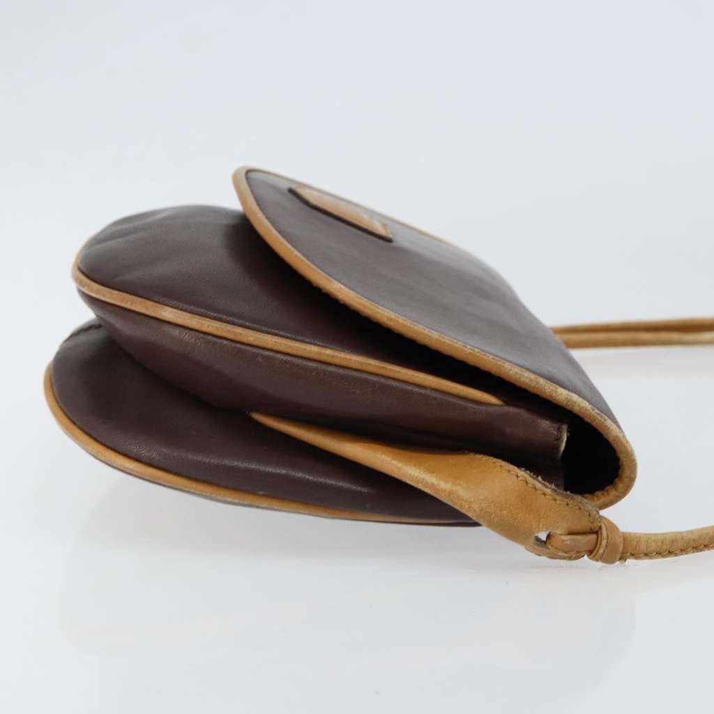 Celine Vintage Shoulder Bag Brown Leather Good condition - Inside View