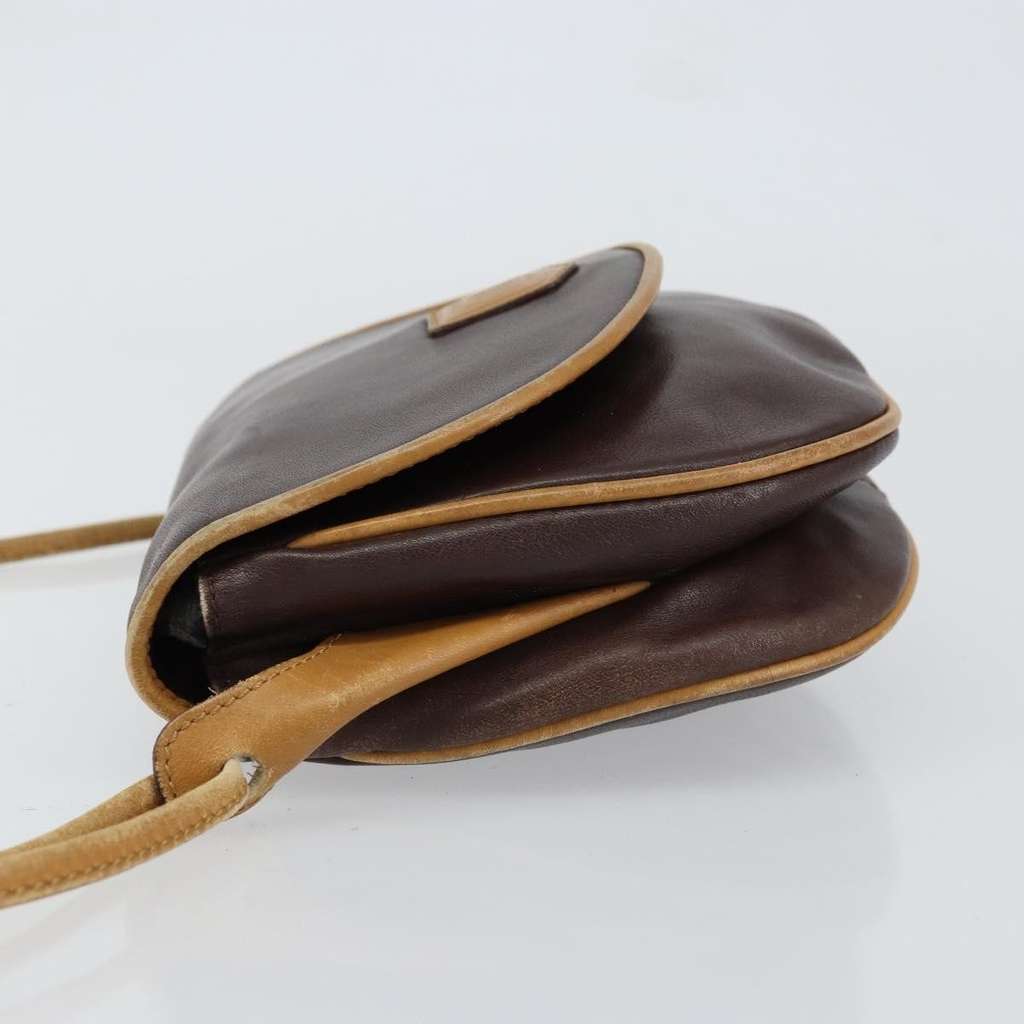 Celine Vintage Shoulder Bag Brown Leather Good condition - Box View