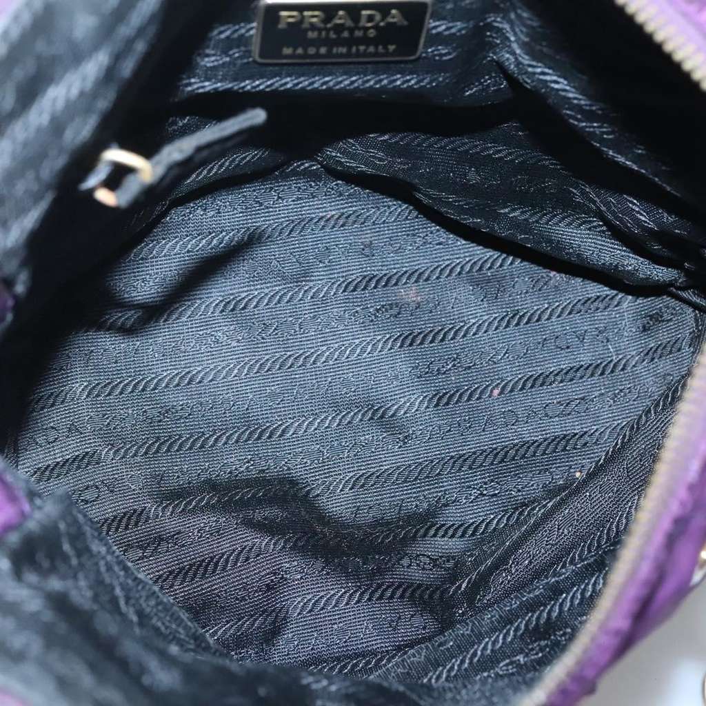 Prada Chain Shoulder Bag Purple Good condition - Box View